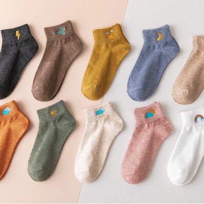 China Cotton Female Socks Spring And Summer Thin Cotton Lovely Socks for sale