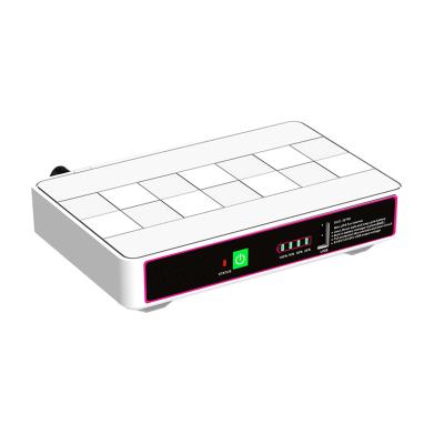 China Networking Factory Direct Sale Backup Power Supply Lithium Battery Mini UPS DC 12V 24V 12000MAH 38WH for sale