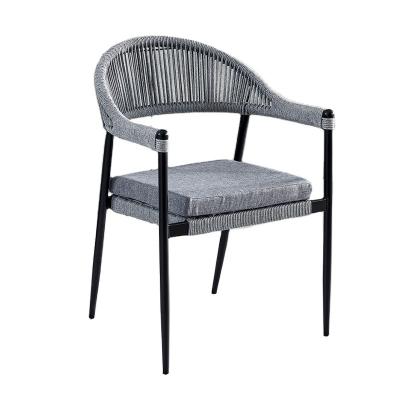 China High Quality Modern Stackable Outdoor Dining Chair Garden Furniture Rattan Wicker Wicker Chairs for sale