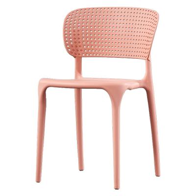 China Nordic Convertible Restaurant Stackable Coffee Shop Simply Style Furniture Price Sale Hole Plastic Chairs for sale