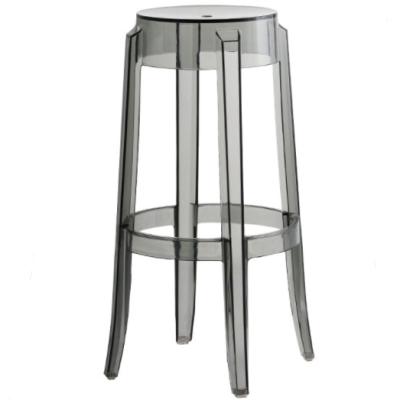 China Factory direct sale bar stool plastic material design modern simple multicolor transparent stool for sale