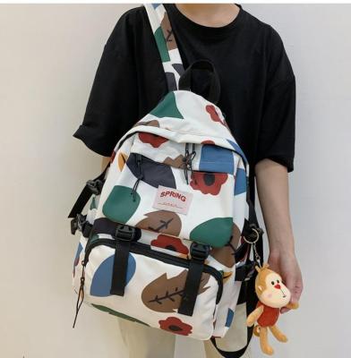 China Other New Graffiti College Backpack Fashion Print Student Backpack Casual Travel Backpack for sale