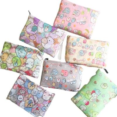 China Recyclable popular foldable ornate fabric square bag is foldable portable shopping bag for sale