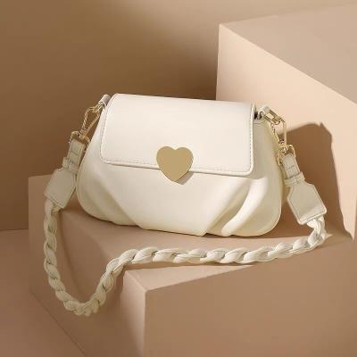 China Spring And Summer Niche Super Soft Love Pleated Bag Custom Handbag Waterproof Korean Version for sale