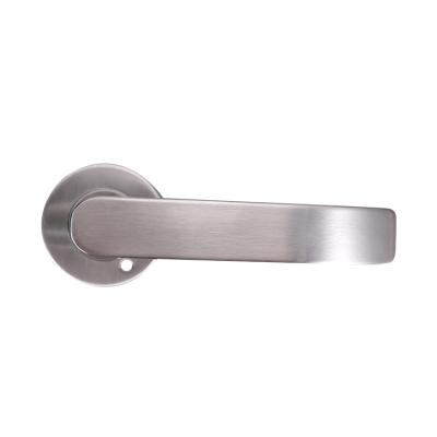 China Modern Solid 304 Stainless Steel Lever Door Handle For Interior Door for sale