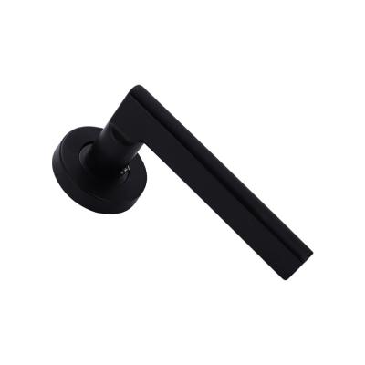 China Contemporary Matt Black Stainless Steel Door Handle for sale