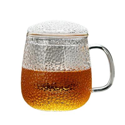 China Aangepast van de Kop Enig Dienend Borosilicate van Infuser van de Glasthee het Glasmateriaal Te koop