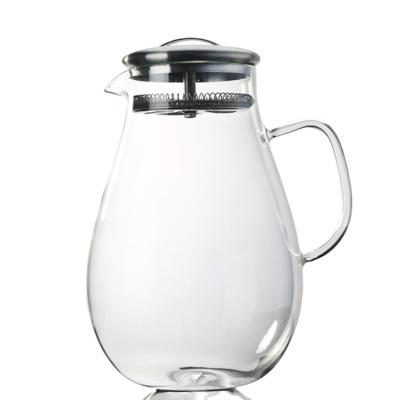 China 64oz Modern Water Carafe With Cup For Beverage / Fruit Infused Water Eco Friendly for sale