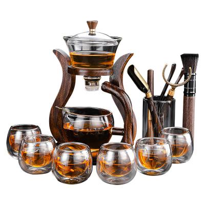 Κίνα Φλυτζάνι Infuser τσαγιού γυαλιού Borosilicate στάσεων μπαμπού προς πώληση