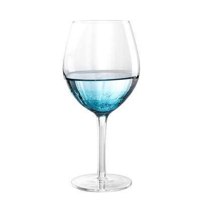 China 620ml met de hand gemaakt Duidelijk Loodvrij Crystal Wine Glasses Te koop