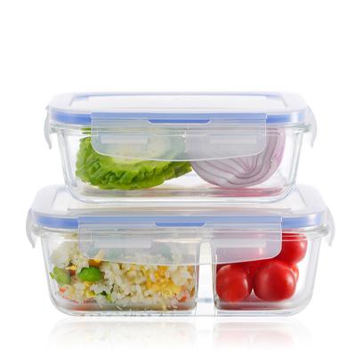 China Escape o recipiente de alimento do vidro de Borosilicate da prova 1000ml 0.8mm à venda