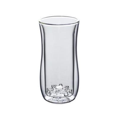 China Koppen met dubbele muren van de het Glas de Turkse Thee van 350ml Borosilicate Te koop