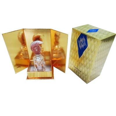 China Recyclable Custom Shaped Cosmetics Gift Box Fashion Perfume Paper Gold Perfume Box Special Shaped Perfume Box for sale