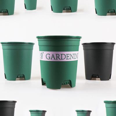 China 2 Gallon Zwarte Ronde Plastic Kinderpotten Voor Huishoudelijke Tuin en Plantenkwekerij Te koop