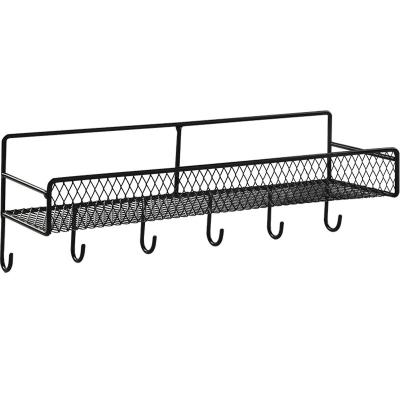 China 3-Schicht schwarzes Metalldraht Wandregal für Badezimmer und Küchen zu verkaufen