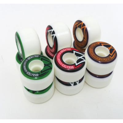 China Color Hardness Adult Custom Skateboard Wheels 50-56mm Tapered Shape Wheels Wholesales for sale