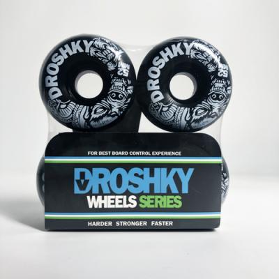 China Droshky Polyurethane Skateboard Wheel Adult Badger Series 52mm 102A XB Shape for sale