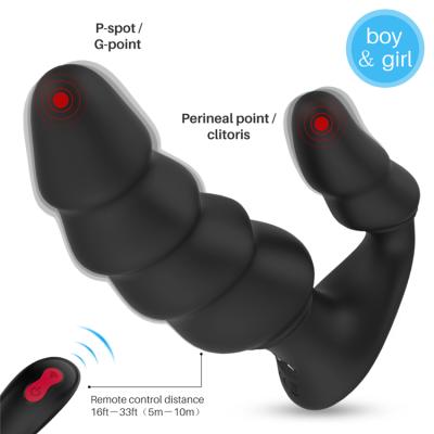 China 9 Modes Vibration Prostata High Quality Remote Control Massager Vibrating Anal Toys For Men for sale