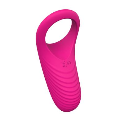 China 9 Modes Vibration HDC Hot Sale 9 Model Vibrating Men Portable Clean Rubber Vibrator Easily Delay Ejaculation Vibrating Cock Ring for sale