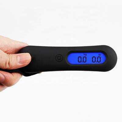 China Dual Display 50kg 10g Blue Red LCD Display Digital Luggage Scale Travel Balance for sale