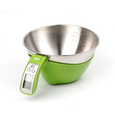 China WITH LID Removable Measuring Cup Scale With Stainless Steel Bowl Pet Food Scale Digital Kitchen Scales for sale