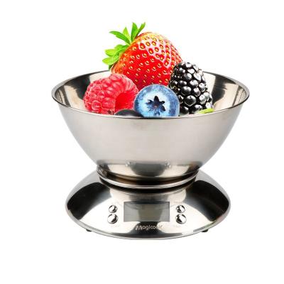 China Weight Measuring Professional OEM Stainless Steel Kitchen Scale Bowl Cooking Dog Food Manufacturer Cat Pet Scale Kitchen Scales for sale