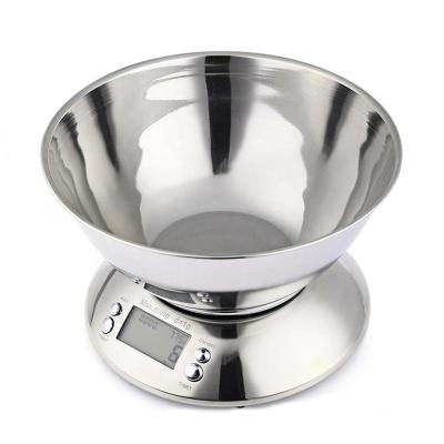 China With Scale Tray Stainless Steel Digital Kitchen With Bowl Tray And Timer for sale