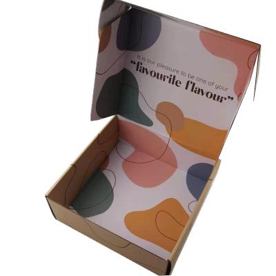 China Good price handmade corrugated express makeup paper rectangle beauty color cosmetics luxury paper folding packaging shoe box with logo for sale