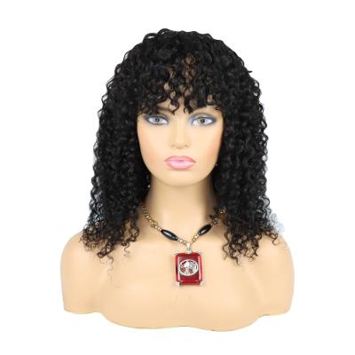 China Dropshipping Dropshipping Wholesale Color 1B Short Curly Bob Human Hair Peruvian Lace Front Wig Machine Made Bob Hair Wig Natural Brazilian Remy Human Hair for sale