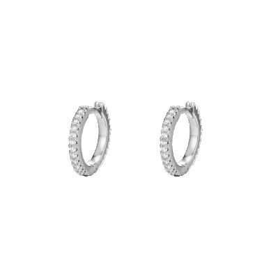 China FASHIONABLE 925 Sterling Silver Zirconia Hoop Earrings 	Pearl Body Jewelry for sale