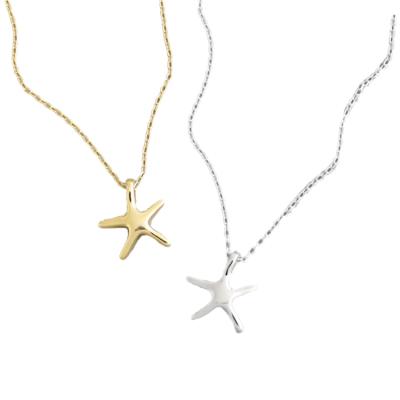 China TRENDY women fashion 925 sterling silver starfish necklaces 	Chain Necklace Set for sale