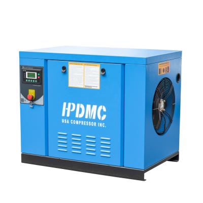 China 10HP Lubricated Silent Portable Screw Air Compressor Machinery In USA Mexico Colombia Australia Engine Power Style for sale