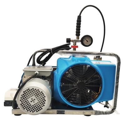 China DMC Lubricated Electric Belt Driven High Pressure Air Compressor 225bar 300bar 5.2cfm 9m3/h 150L/min For Diving for sale