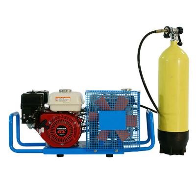 China Top Quality 300 CFM Gasoline Scuba Breathing Air Compressor Lubricated 4500 PSI 100 L 3.5 Bar for sale