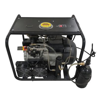 China 300bar 4500psi lubricated portable high pressure air compressor for PCP for sale