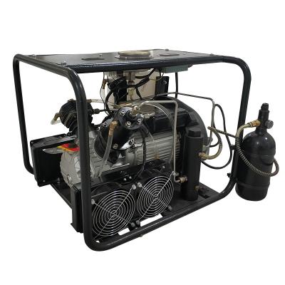 China DMC Lubricated 300bar 4500 PSI Air Compressor PCP Twin Cylinder Paintball Equipment Wholesale Prices for sale