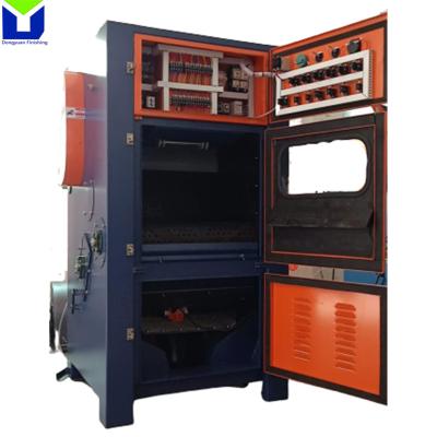 China Metal / Plastic Automatic Turntable Sandblasting Machine Sand Blasting Device With Automatic Gun for sale