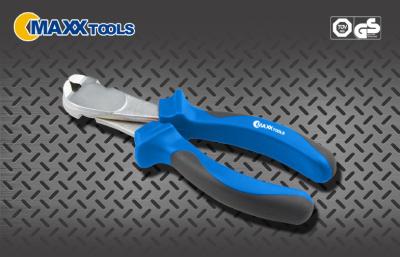 China Hand Tools Pliers  End Cutting Pliers  with satin chrome plated and 2-coloured soft grip for sale