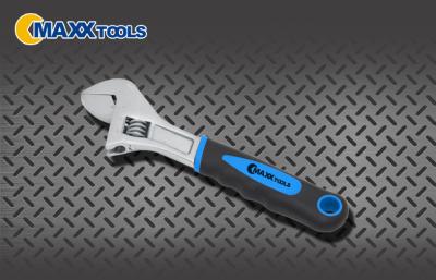 China 6” Adjustable Spanner Wrench With Drop Forged Steel Chrome Plated Soft Grip Handle for sale