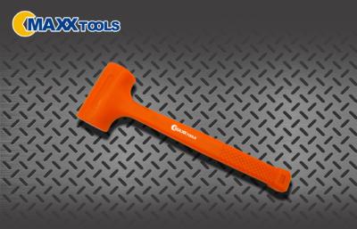 China Safety Orange Rubber Dead Blow Hammer Mallet 0.5lb - 4lb With PVC Handle for sale