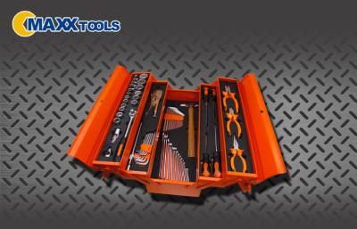 China Home Use 70 PCS Metal Box Hand Tool Kit With Key Wrenches / Ballpein hammer for sale