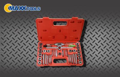 China 40 Piece Tap And Die Set Alloy Steel Hardware Hand Tool Kits For Thread cutting for sale