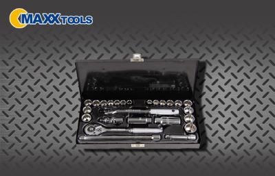 China 26 cromo del acero de carbono de los equipos de la herramienta de mano del Dr. Socket Set del PCS 3/8 plateado en venta