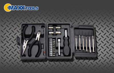 China 25 Pcs Household Hand Tool Kits Chrome Plated Pliers And Screwdriver Tool Set for sale