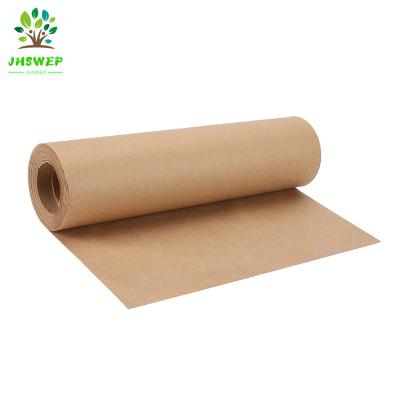 China Waterproof Custom Recyclable Gifts Wrapping Roll Brown Kraft Paper Recyclable Paper Roll For Crafts for sale