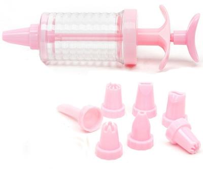 China Viable Cake Decorating Gun Kit with 8-Piece Icing Syringe Tips Whistling Nozzles Set Baking Accessories for sale