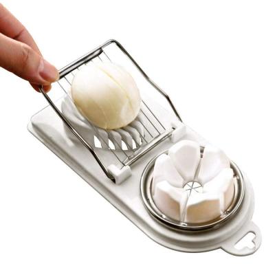 China Viable 2 in 1 Egg Slicer Cutters Egg Wire Stainless Steel Cutting Tools for Home Kitchen for sale