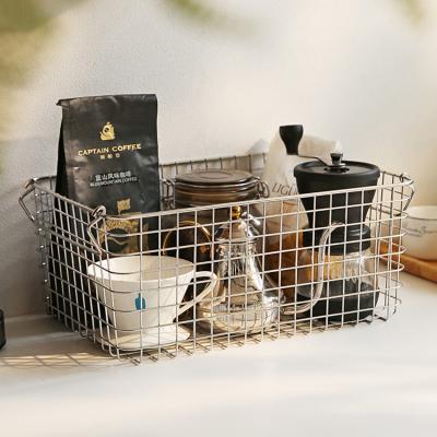 China Minimalist SHIMOYAMA Kitchen Stainless Steel Wire Storage Stackable Basket, Extra Large Metal Basket for Bathroom, Kitchen and Office for sale