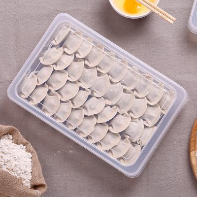 China Plastic Storage Freshness Preservation SHIMOYAMA Food Fridge Dumpling Wonton Wonton Storage Box Transparent Box for sale