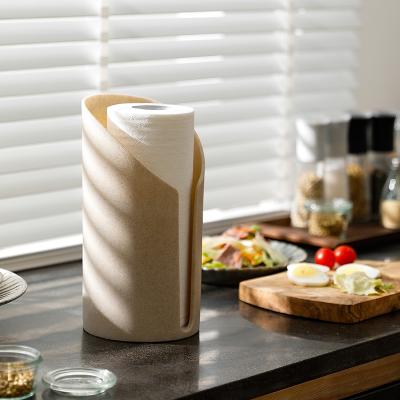 China Minimalist SHIMOYAMA Stoneware Kitchen Rolling Paper Holder Organizer for sale